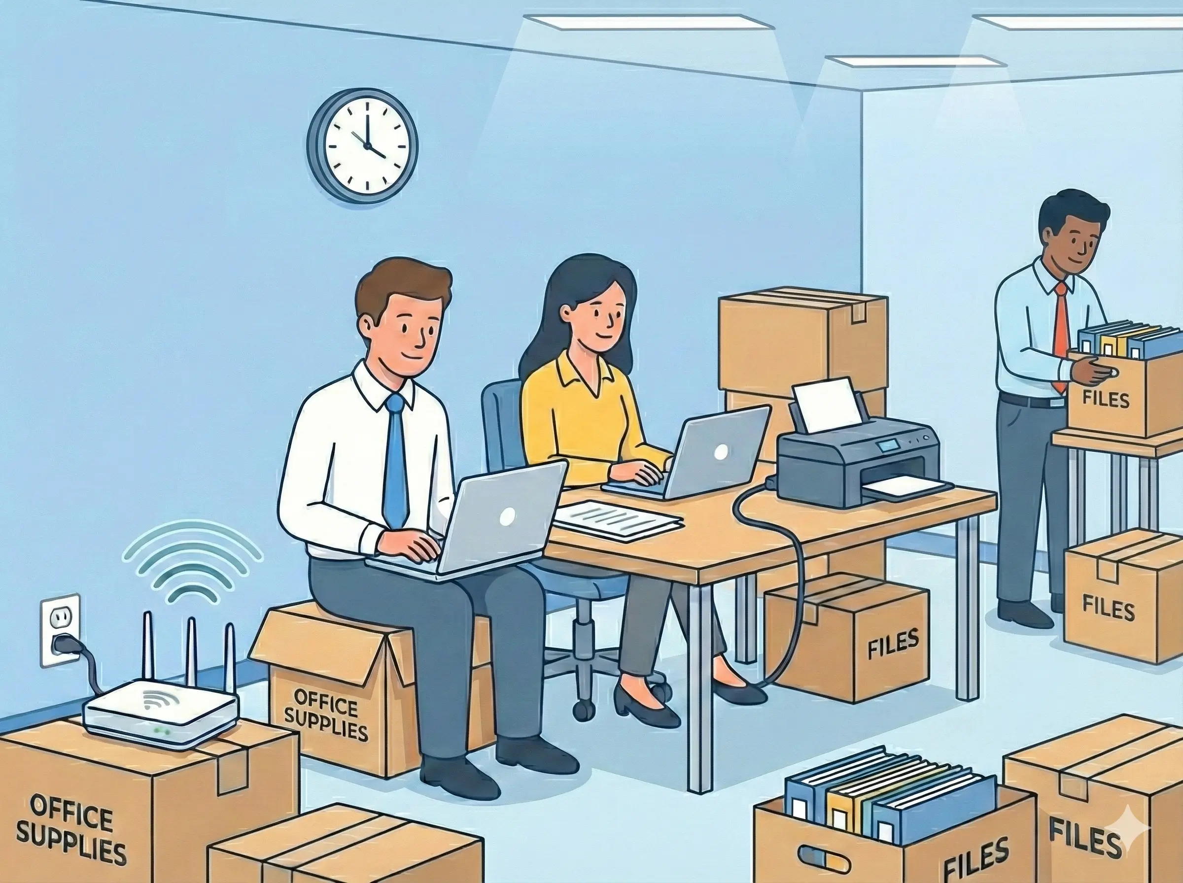 事務所移転・回線工事待ち